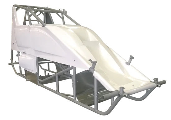 TRIPLE X RACE COMPONENTS Sprint Car Kit B X-Wedge White Inside Rail Body SC-CH-1001872HOPT18