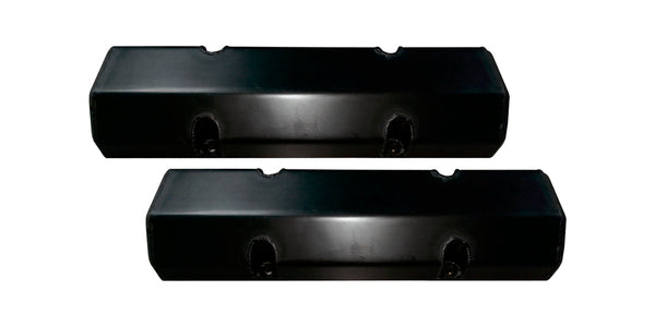 TRIPLE X RACE COMPONENTS Valve Cover Set SBC Billet Rail Black SC-EG-0003BLK