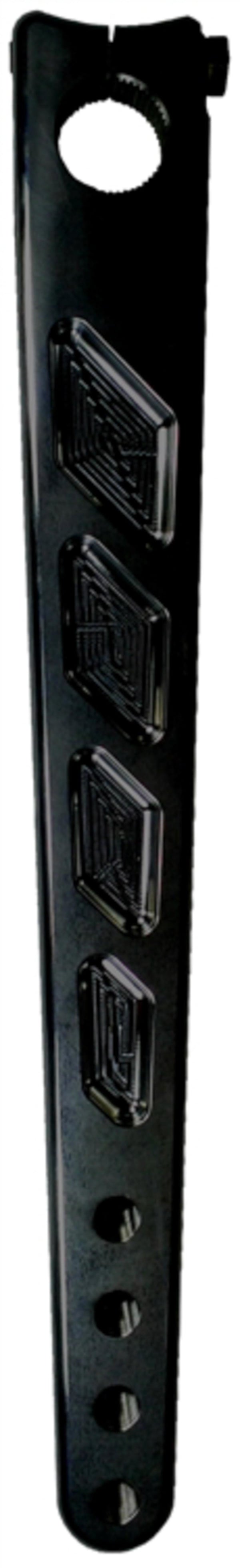 TRIPLE X RACE COMPONENTS Pitman Arm Straight Broach Black SC-ST-0010BLK