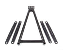 TRIPLE X RACE COMPONENTS Jacobs Ladder 13-5/8in w/Straps Black 3-Hole SC-SU-3304BLK