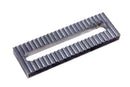 U-B MACHINE Serrated Steel Plate .625 slot .5 x 2 x 6 46-1604