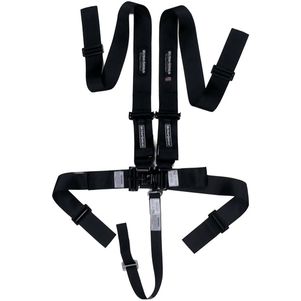 ULTRA SHIELD Harness 5pt Black Indiv Shoulder 3in Pull-Down HB22001