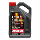 Motul 8100 X-cess Gen2 5W-40 Full Synthetic Motor Oil – European-Spec SAE 5W40 Diesel & Gasoline Engine Oil, High-Performance Formula