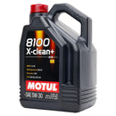 Motul 8100 X-Clean+ 5W-30 Full Synthetic Car Engine Oil 5L