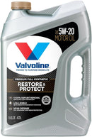 VALVOLINE 5w20 Motor Oil Restore & Protect 5 Quart Bottle 904562