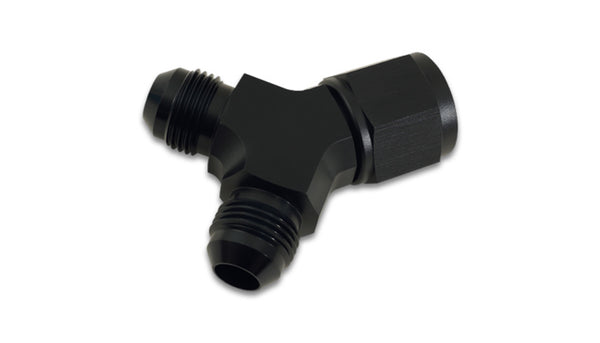 VIBRANT PERFORMANCE Fitting Y-Block Female -8 AN Inlet Male -6 AN 10905