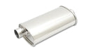VIBRANT PERFORMANCE S/S Oval Muffler 2-1/4in In/ 2-1/4in Out 1105