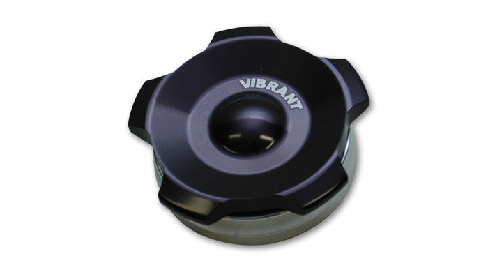 VIBRANT PERFORMANCE Black Alum Fill Cap w/ Alum. Weld Bung 2in 11291