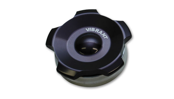 VIBRANT PERFORMANCE Black Alum Fill Cap w/ Alum Weld Bung 2-3/4in 11295