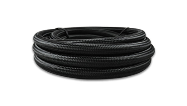 VIBRANT PERFORMANCE 5ft Roll -12 Black Nylon Braided Flex Hose 11992
