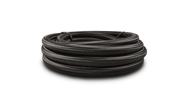VIBRANT PERFORMANCE 150ft Roll Black Nylon Braided Flex Hose -6AN 12006