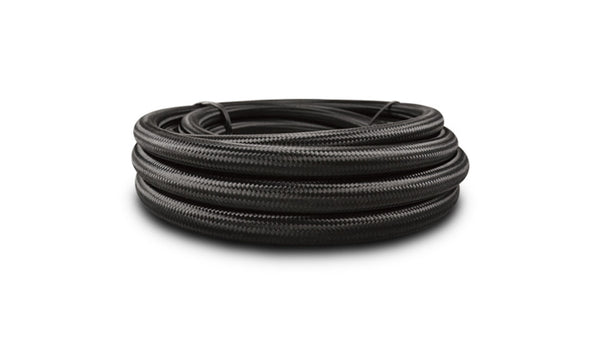 VIBRANT PERFORMANCE 150ft Roll Black Nylon Braided Flex Hose -10AN 12010