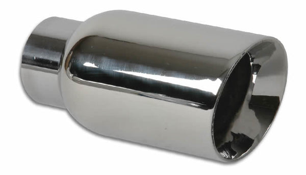 VIBRANT PERFORMANCE 4in Round Stainless Stee l Tip Double Wall Angle 1207