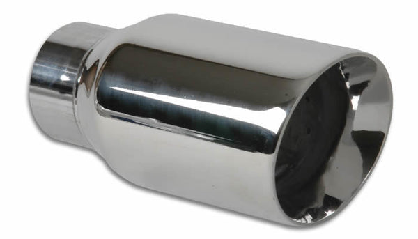 VIBRANT PERFORMANCE 3in Round Stainless Stee l Tip Double Wall Angle 1209
