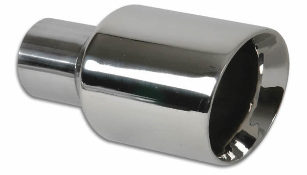 VIBRANT PERFORMANCE 3.5in Round Stainless St eel Tip Double Wall Ang 1226