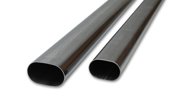 VIBRANT PERFORMANCE 4In Oval T304 Stainless Steel Straight Tubing 13184