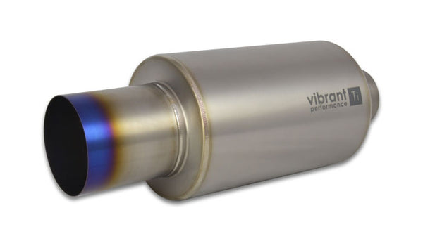 VIBRANT PERFORMANCE Muffler 3in In Straight Burnt Tip 17562
