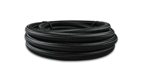 VIBRANT PERFORMANCE 20ft Roll of Black Nylon Braided Flex Hose 18978