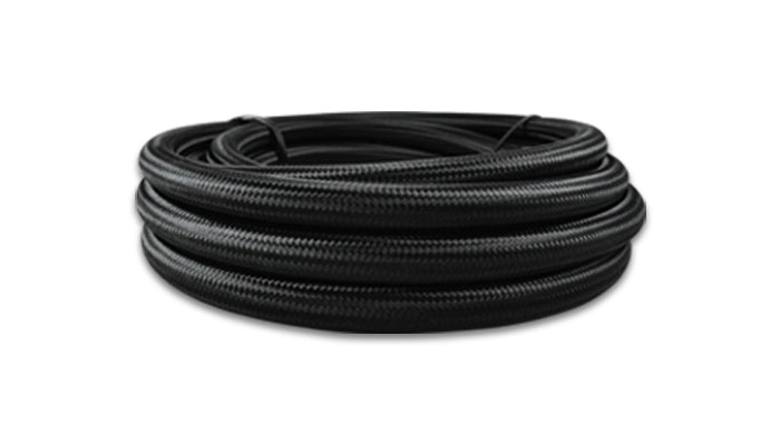 VIBRANT PERFORMANCE 20ft Roll of Black Nylon Braided Flex Hose 18978