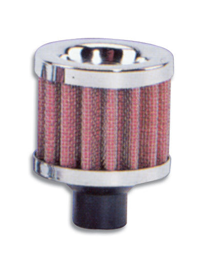 VIBRANT PERFORMANCE Crankcase Breather Filte r W/ Chrome Cap - 5/8In 2166