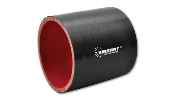 VIBRANT PERFORMANCE 2in ID x 3in Long Silicn Straight Hose Black 2706