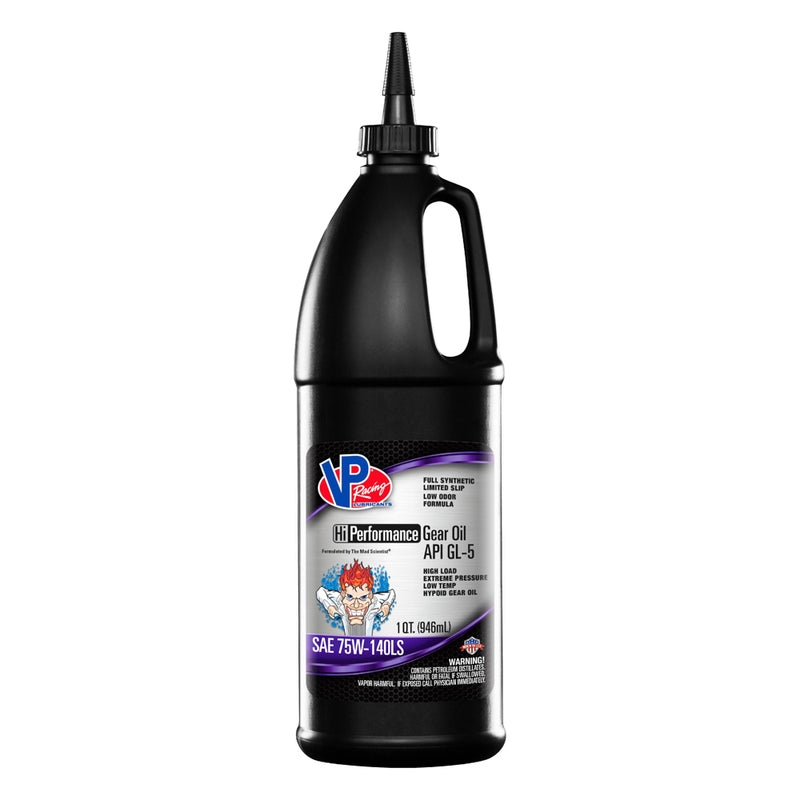 VP RACING VP GL-5 75w140 Gear Oil Full-Syn 1 Qt 2707