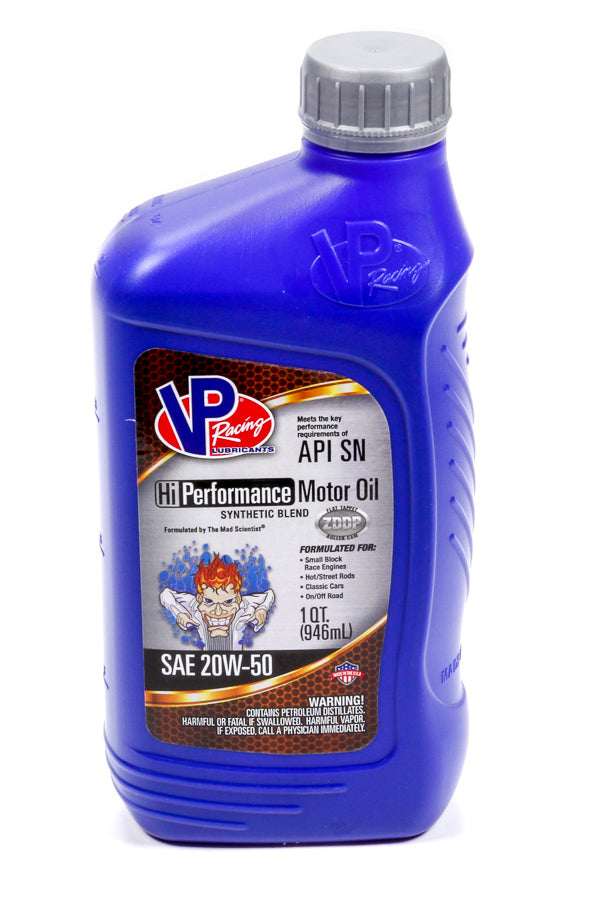 VP RACING VP 20w50 HI-Performance Racing 1 Qt - 32oz 2975