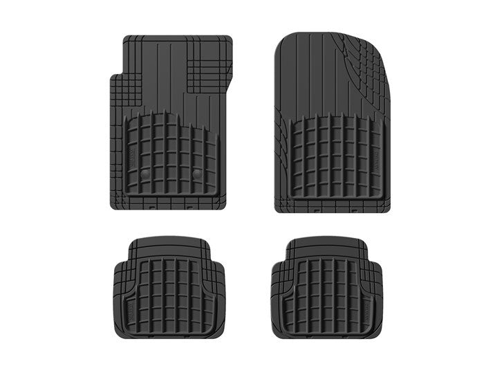 WEATHERTECH Universal Floor Mats Front & Rear Black 11AVMSBHD