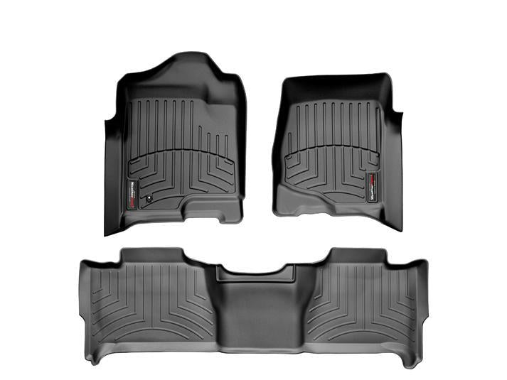 WEATHERTECH 07-14 Tahoe Front & Rear Floor Liners Black 15400819