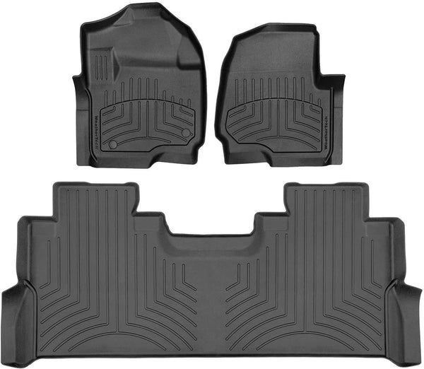 WEATHERTECH Black Front & Rear Floor Liner HP 441012-1-2IM