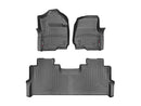 WEATHERTECH 17- Ford F250 Front & Rear Floorliners Black 441012-1-2