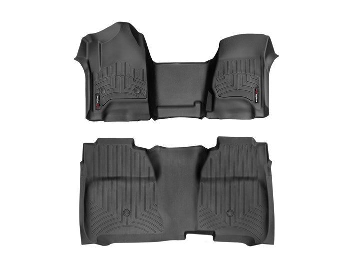 WEATHERTECH Black Front and Rear Flo orliners Chevrolet Silve 445431-445422