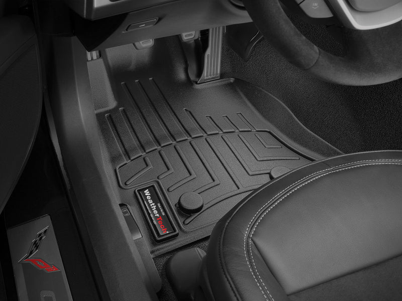 WEATHERTECH 14- Corvette Front Floor Liners Black 445891