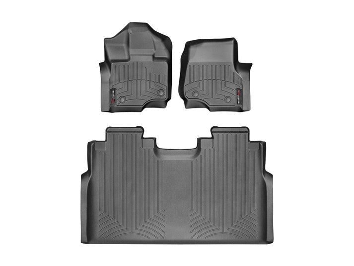 WEATHERTECH 15- Ford F150 Front & Rear Floorliners Black 15631287