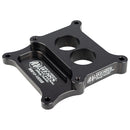 WEHRS MACHINE Carb Adapter 2bbl to 4bb 1in Thk w/Straigh Bores WM10-100SB