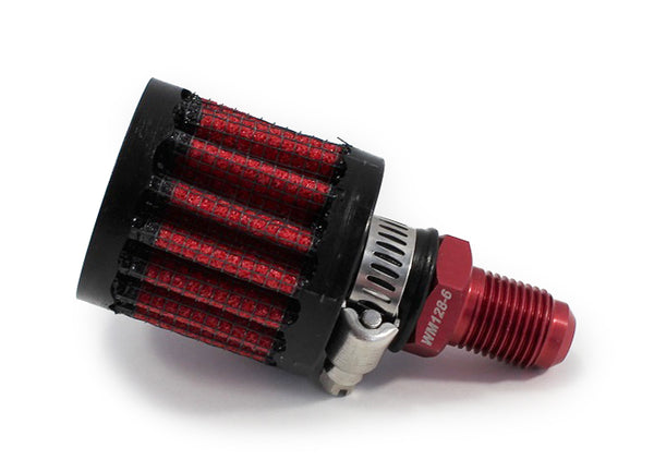 WEHRS MACHINE Breather Filter w/6an Fitting WM128-6