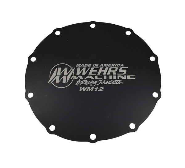 WEHRS MACHINE Ford 9in Cover Black Ano Aluminum. WM12