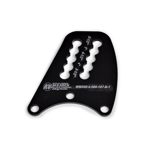 WEHRS MACHINE Top Link Plate Q/C Rear- End Dbl Slot 1/2in Holes WM200-4-500-187-B-1