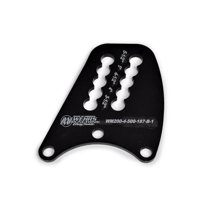 WEHRS MACHINE Top Link Plate Q/C Rear- End Dbl Slot 1/2in Holes WM200-4-500-187-B-1