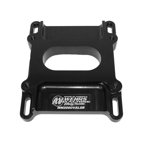 WEHRS MACHINE Carb Adapater 4412 1in Tall Oval WM206OVALSB
