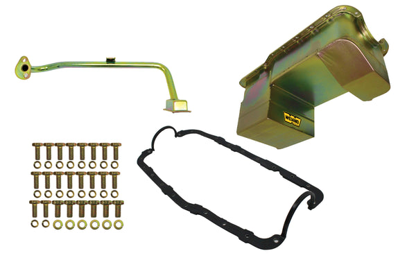 WEIAND 7qt Oil Pan Kit RR Sump SBF 351W 79-93 Zinc 5039WND