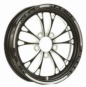 WELD RACING V-Series Frnt Drag Wheel Blk 15x3.5 5x4.5BC 2.25B 84B-15202