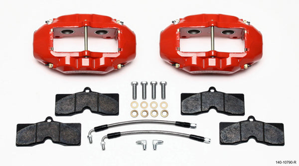 WILWOOD Rear Brake Kit 65-82 Corvette Red Powdercoat 140-10790-R