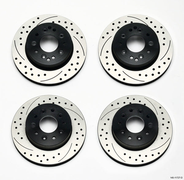 WILWOOD Rotor Kit Frt & Rear C2 C3 Corvette 1PC Rotor 140-11727-D