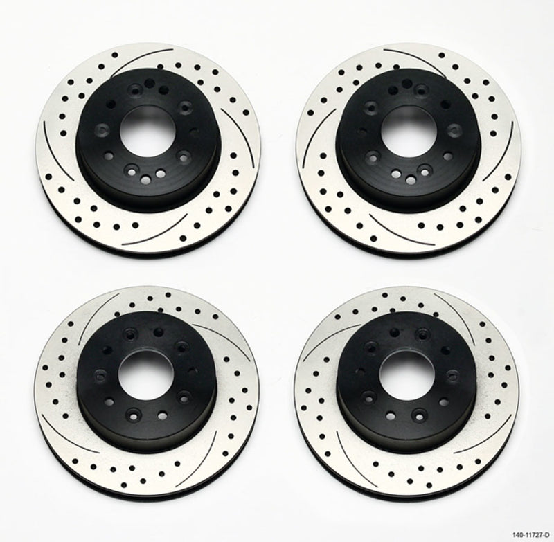 WILWOOD Rotor Kit Frt & Rear C2 C3 Corvette 1PC Rotor 140-11727-D