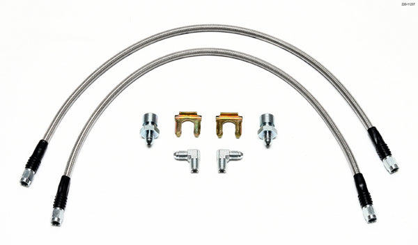 WILWOOD Flex Brake Line Kit 22in L 3/8-24 to 90 Deg. 220-11237