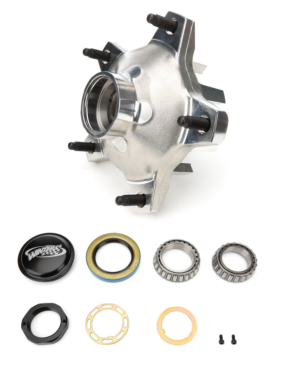 WINTERS Hub Kit Front Wide 5 Snap Cap Perm Mold Alum 3755F