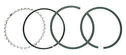 WISECO GF Style Single Piston Ring Set - 4.030 4032GFX