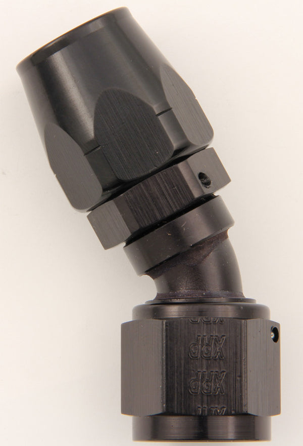 XRP-XTREME RACING PROD. #12 30 Deg Dbl Swivel Hose End Black 203012BB