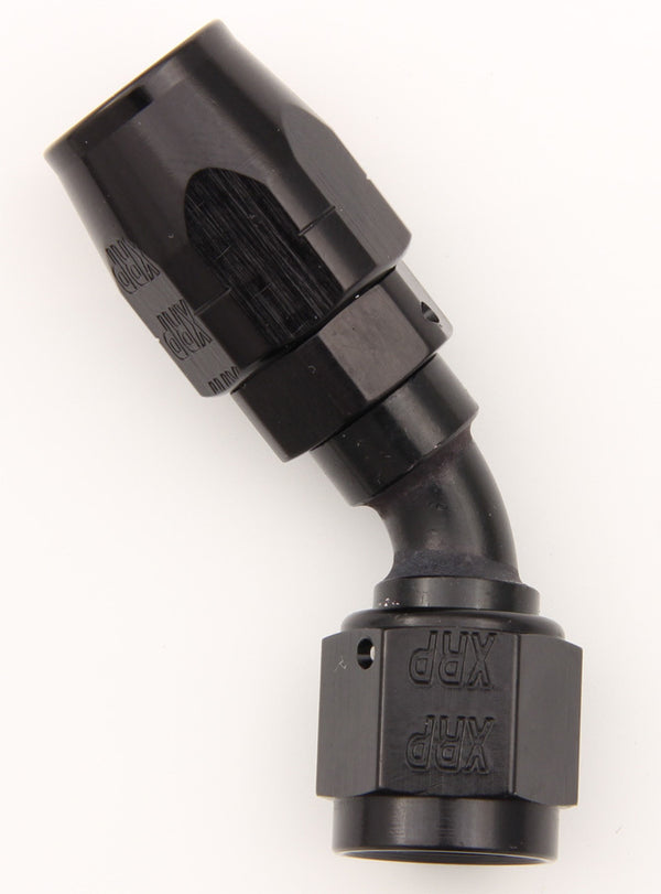 XRP-XTREME RACING PROD. #10 45 Deg Dbl Swivel Hose End Black 204510BB